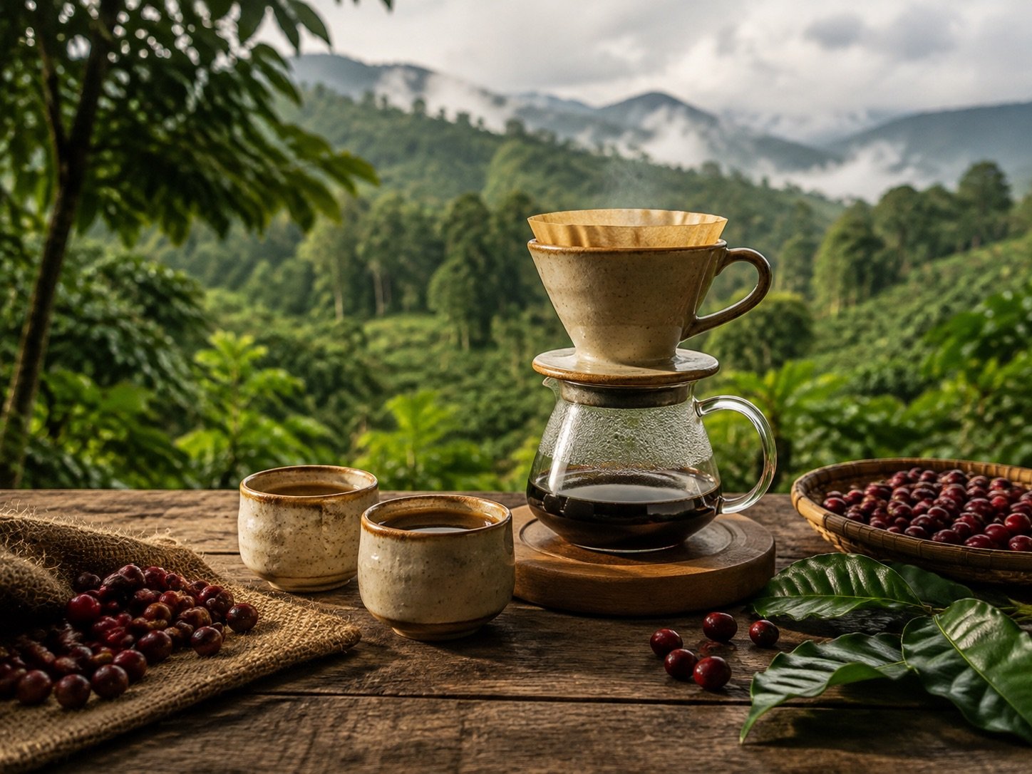 Ilustrasi AI bertema Kuliner & kopi, bukan foto lokasi sebenarnya